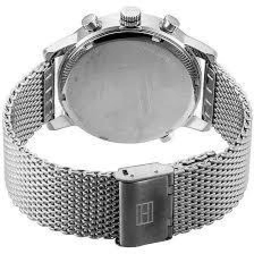 Tommy Hilfiger Harrison Quartz Grey Dial Silver Mesh Bracelet Watch for Men - 1790877