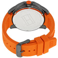 Tommy Hilfiger Cole Black Dial Orange Rubber Strap Watch for Men - 1790985