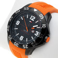 Tommy Hilfiger Cole Black Dial Orange Rubber Strap Watch for Men - 1790985