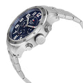 Tommy Hilfiger Trent Quartz Blue Dial Silver Steel Strap Watch for Men - 1791053