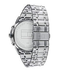 Tommy Hilfiger Trent Quartz Black Dial Silver Steel Strap Watch for Men - 1791054