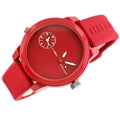 Tommy Hilfiger Denim Quartz Red Dial Red Rubber Strap Watch for Men - 1791323