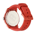 Tommy Hilfiger Denim Quartz Red Dial Red Rubber Strap Watch for Men - 1791323