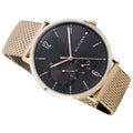 Tommy Hilfiger Brooklyn Grey Dial Gold Mesh Bracelet Watch for Men - 1791506