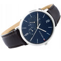 Tommy Hilfiger Cooper Blue Dial Brown Leather Strap Watch for Men - 1791508