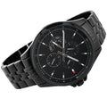 Tommy Hilfiger Shawn Quartz Black Dial Black Steel Strap Watch for Men - 1791611