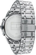 Tommy Hilfiger Kyle Chronograph Grey Dial Silver Steel Strap Watch for Men - 1791632