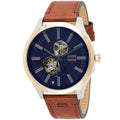 Tommy Hilfiger Spencer Blue Dial Brown Leather Strap Watch for Men - 1791642