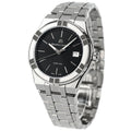 Maurice Lacroix Aikon Date Quartz Black Dial Silver Steel Strap Watch for Men - AI1108-SS002-330-1