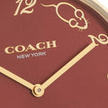 Coach Perry Red Dial Red Leather Strap Watch for Women - 14503486