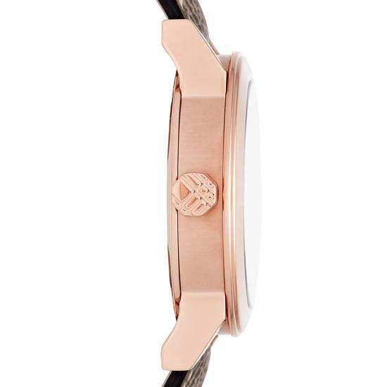 Burberry The City Pink Dial Brown Leather Strap Watch for Women - BU9236