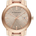 Burberry The City Rose Gold Dial Rose Gold Steel Strap Watch for Women - BU9135