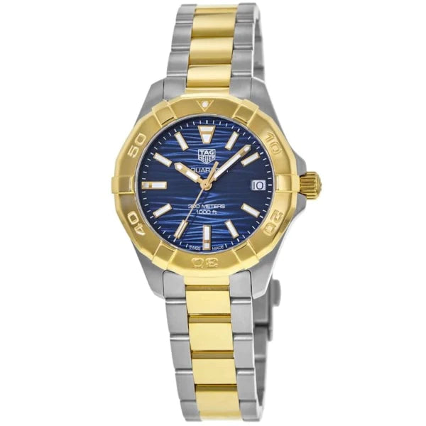 Tag Heuer Aquaracer 32mm Blue Dial Two Tone Steel Strap Watch for Women - WBD1325.BB0320