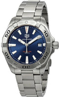 Tag Heuer Aquaracer Blue Dial Silver Steel Strap Watch for Men - WBD1112.BA0928