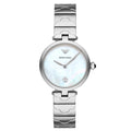 Emporio Armani Mother of Pearl Dial Silver Steel Strap Watch For Women - AR11235