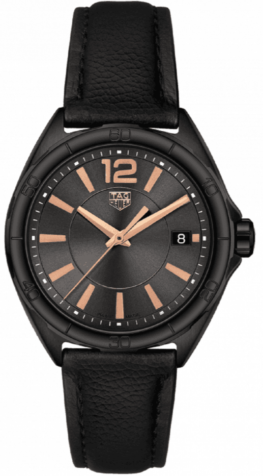 Tag Heuer Formula 1 35mm Quartz Black Dial Black Leather Strap Watch for Women - WBJ1314.FC8230