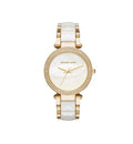 Michael Kors Parker Mother of Pearl Dial Two Tone Steel Strap Watch for Women - MK6400