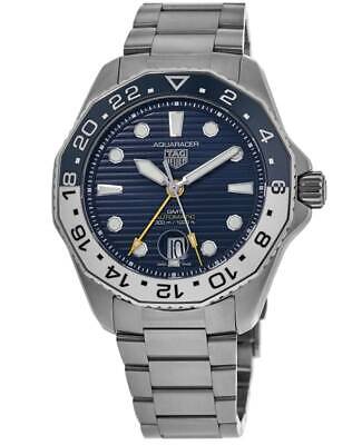 Tag Heuer Aquaracer Professional 300 GMT Automatic Blue Dial Silver Steel Strap Watch for Men - WBP2010.BA0632