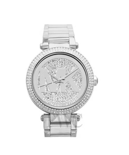 Michael Kors Parker Silver Dial Silver Steel Strap Watch for Women - MK5925