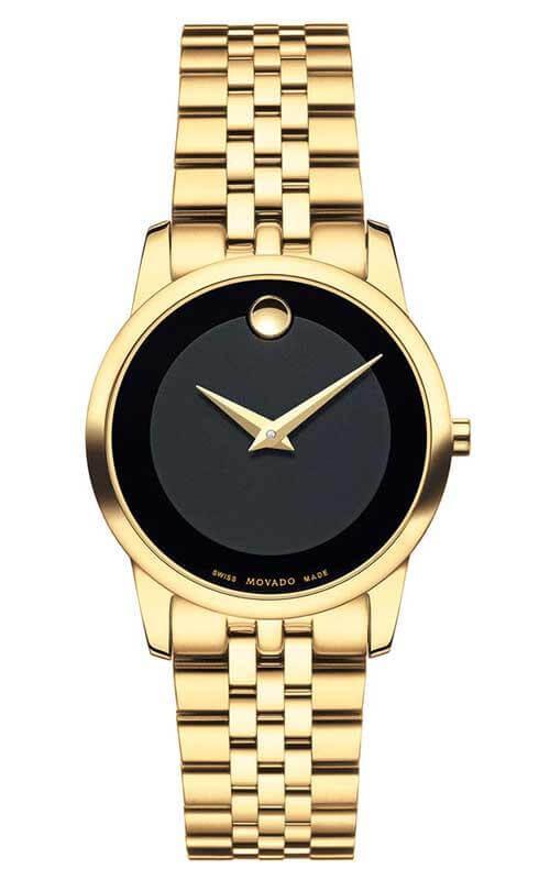 Movado Museum Classic Quartz Stainless Steel 28mm Watch For Women - 0607005