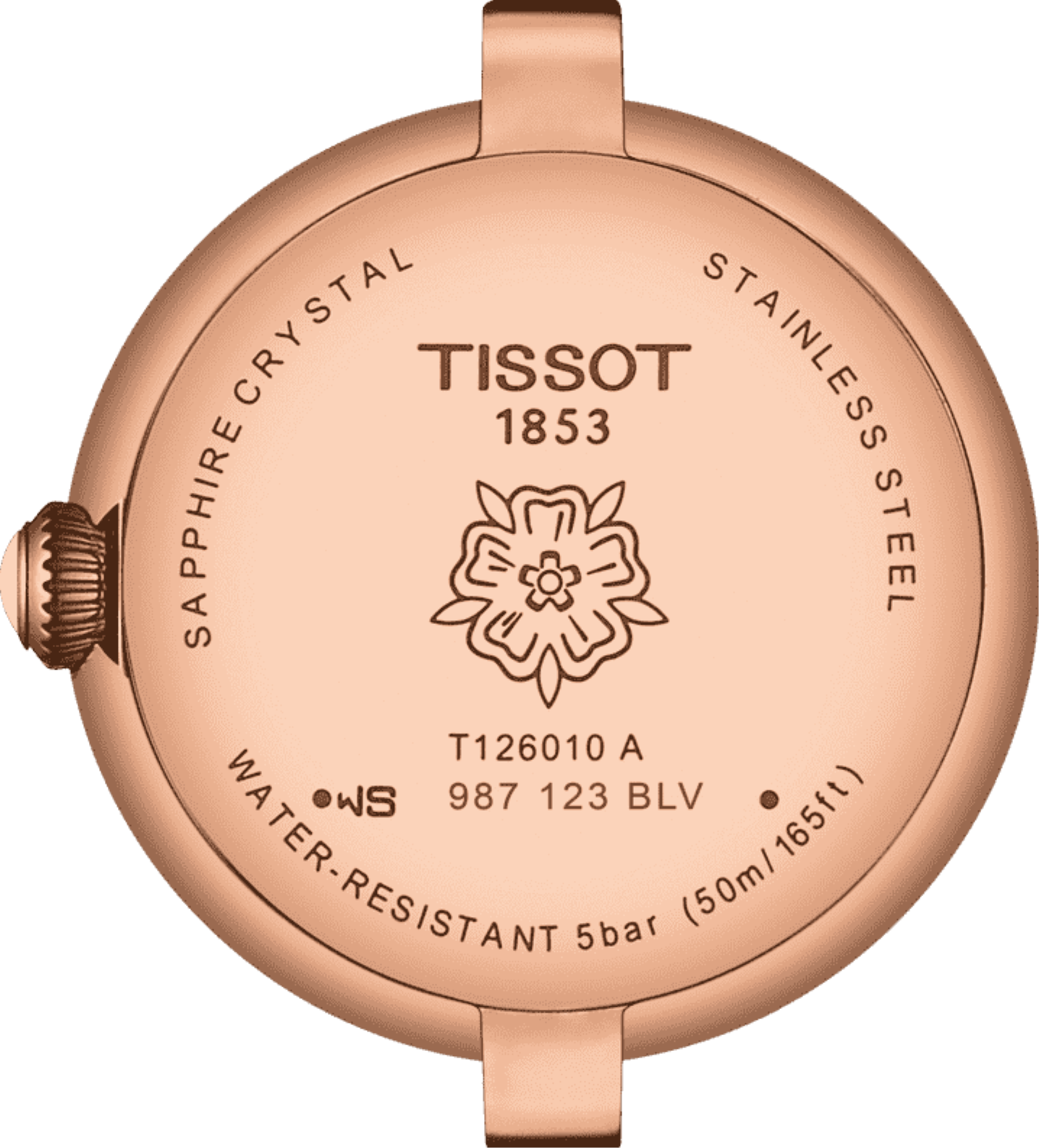 Tissot Bellissima Small Lady White Dial Brown Leather Strap Watch For Women - T126.010.36.013.00
