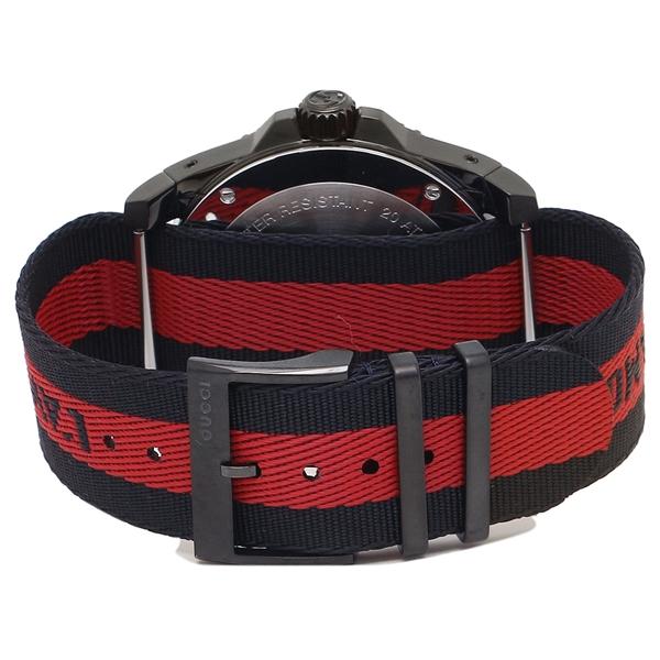 Gucci Dive Quartz Blue Red Dial Blue Red Nylon Strap Watch For Men - YA136214