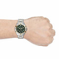 Fossil Garrett Chronograph Green Dial Two Tone Steel Strap Watch for Men - FS5622