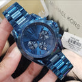 Michael Kors Bradshaw Chronograph Blue Dial Blue Steel Strap Watch for Men - MK6248