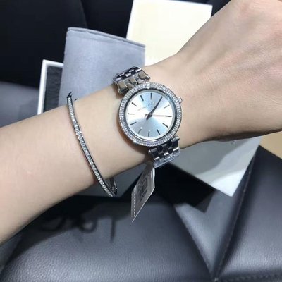 Michael Kors Darci Crystals Silver Dial Silver Steel Strap Watch for Women - MK3429