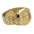 Marc Jacobs Peeker Chronograph Gold Dial Gold Stainless Steel Strap Watch for Women - MBM3393