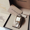 Burberry Nova Gold Dial Dial Beige Leather Strap Watch for Women - BU1582