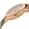 Burberry The City Pink Dial Brown Leather Strap Watch for Women - BU9236