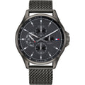 Tommy Hilfiger Shawn Chronograph Quartz Grey Dial Grey Mesh Bracelet Watch for Men - 1791613