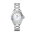 Tag Heuer Aquaracer Professional 200 Quartz Diamond Mother of Pearl Dial Silver Steel Strap Watch for Women - WBP1417.BA0622