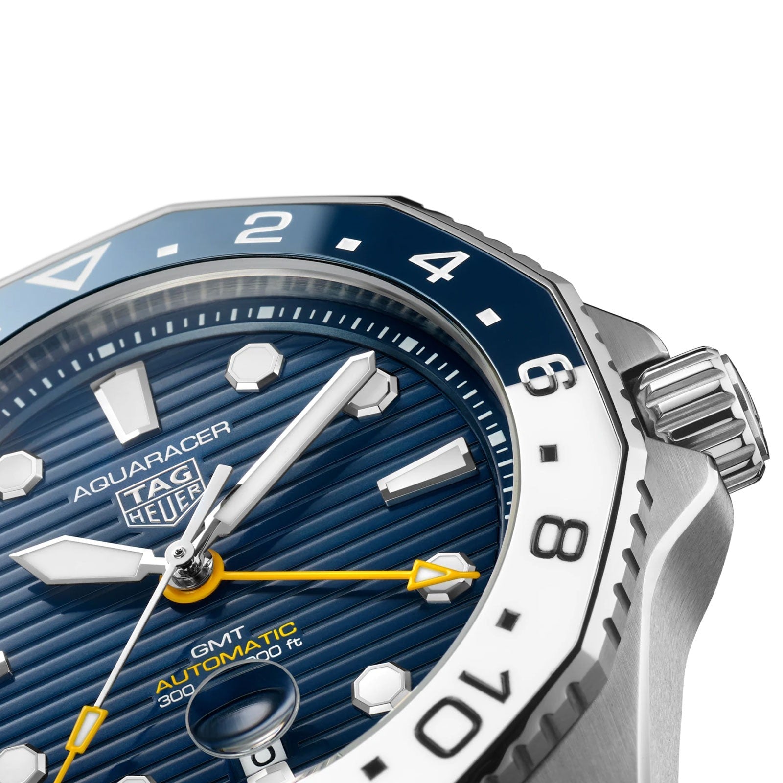 Tag Heuer Aquaracer Professional 300 GMT Automatic Blue Dial Blue Rubber Strap Watch for Men - WBP2010.FT6198