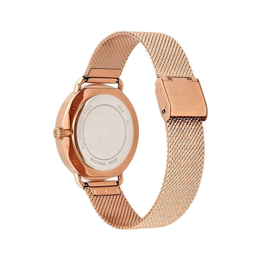 Michael Kors Portia Rose Gold Dial Rose Gold Mesh Bracelet Watch for Women - MK3845