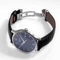 Tissot T Classic Tradition Blue Dial Black Leather Strap Watch For Men - T063.610.16.047.00