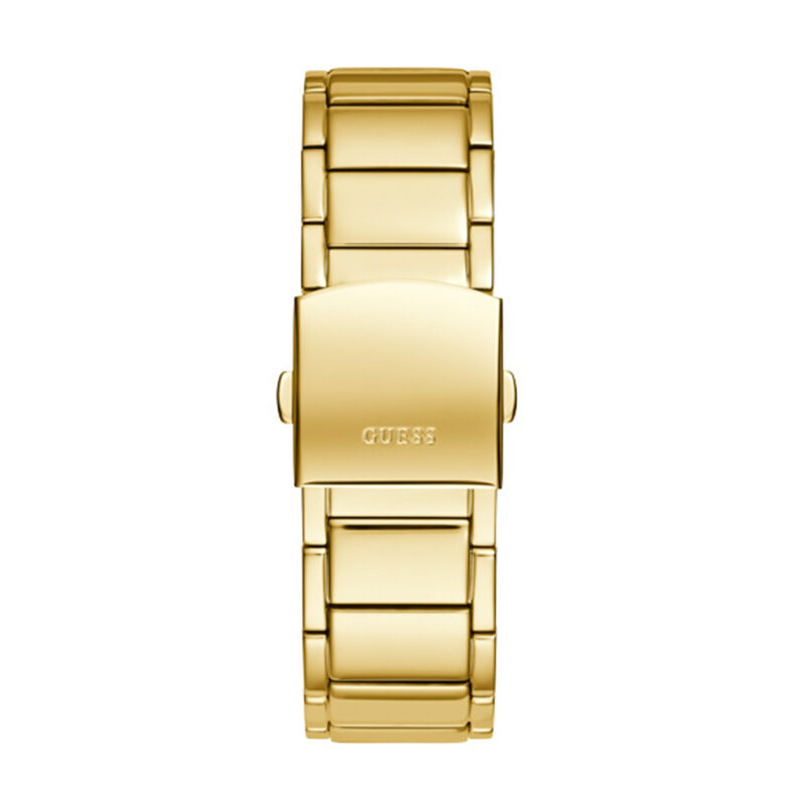 Guess Phoenix Multi Function Gold Dial Gold Steel Strap Watch for Men - GW0456G2