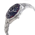 Tag Heuer Aquaracer Henrik Lundqvist Special Edition Blue Dial Silver Steel Strap Watch for Men - WAY101J.BA0746