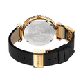 Versace Palazzo Empire Greca Black Dial Black Leather Strap Watch for Women - VEDV00119