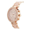 Michael Kors Parker Pink Dial Two Tone Steel Strap Watch for Women - MK5896