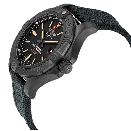 Breitling Avenger Blackbird 44mm Black Dial Black Nylon Strap Watch for Men - V1731110/BD74/109W/M20BASA.1