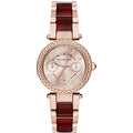 Michael Kors Parker Rose Gold Dial Two Tone Steel Strap Watch for Women - MK6239