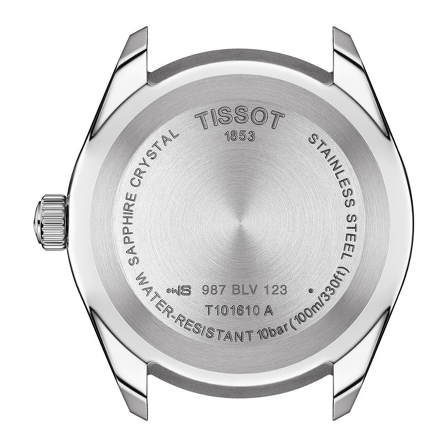 Tissot PR 100 Sport Quartz Black Dial Stainless Steel Strap Watch For Men - T101.610.11.051.00