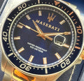 Maserati SFIDA Quartz Blue Dial Stainless Steel 44mm Watch For Men - R8853140003