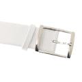 Calvin Klein Mark Silver Dial White Leather Strap Watch for Women - K3R231L6