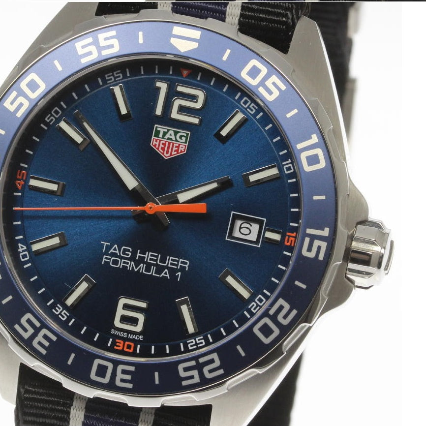 Tag Heuer Formula 1 Quartz Blue Dial Two Tone NATO Strap Watch for Men - CAZ1019.FT8027