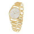 Calvin Klein Dainty White Dial Gold Steel Strap Watch for Women - K7L23546