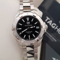 Tag Heuer Aquaracer Black Dial Silver Steel Strap Watch for Women - WBD1310.BA0740