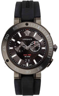 Versace V Extreme Chronograph Black Tone Dial Black Rubber Strap Watch for Men - VCN020017